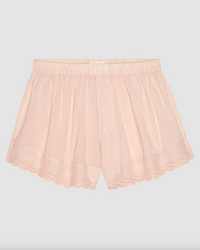 The Eyelet Tap Short, Washed Rose