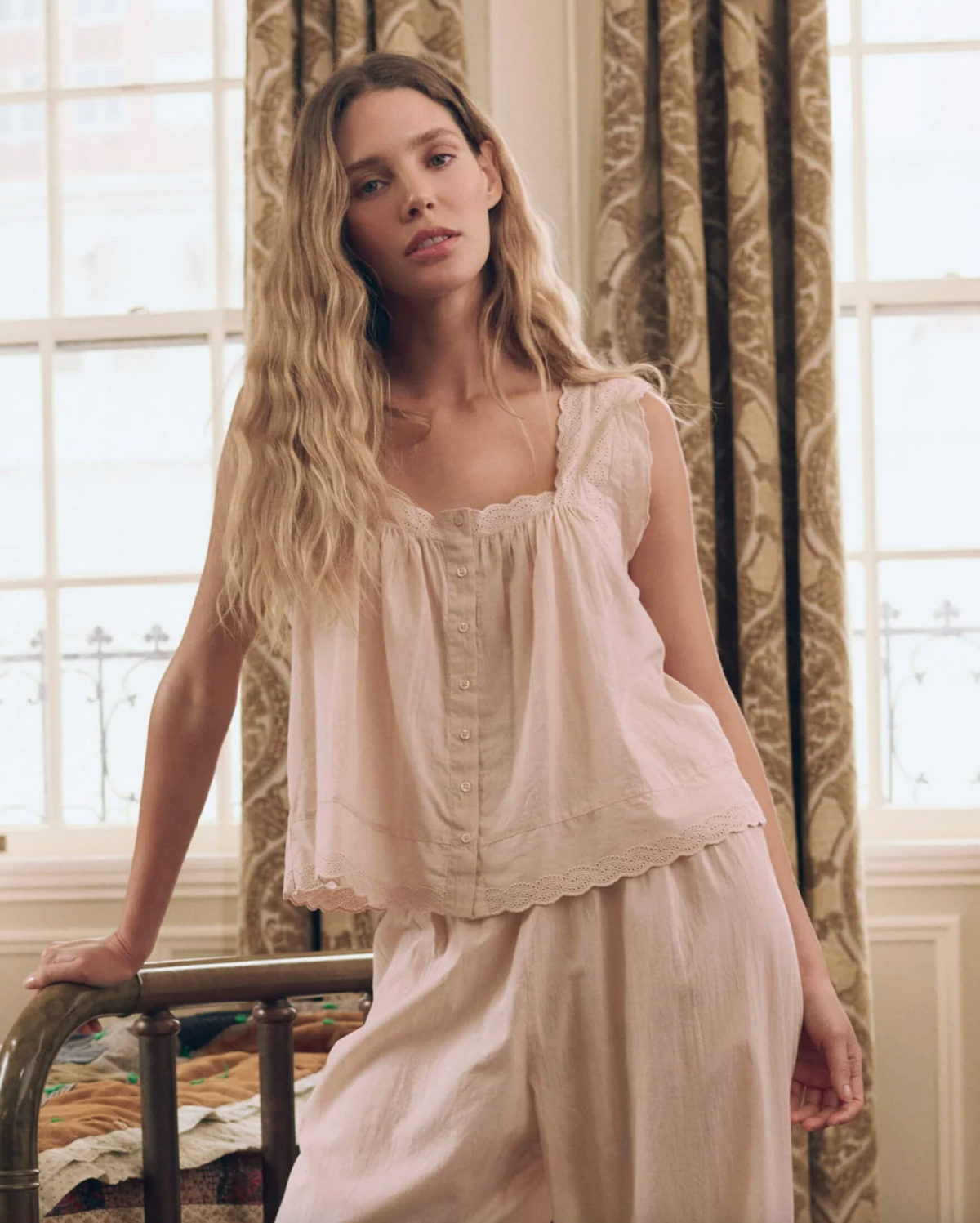 The Eyelet Tank, Washed Rose