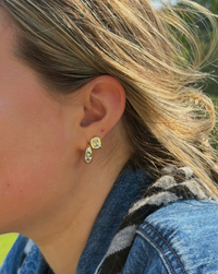 Dahlia Studs, Gold