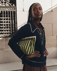 The Stripe Pouch, Citron Mini Stripe
