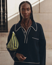 The Stripe Pouch, Citron Mini Stripe