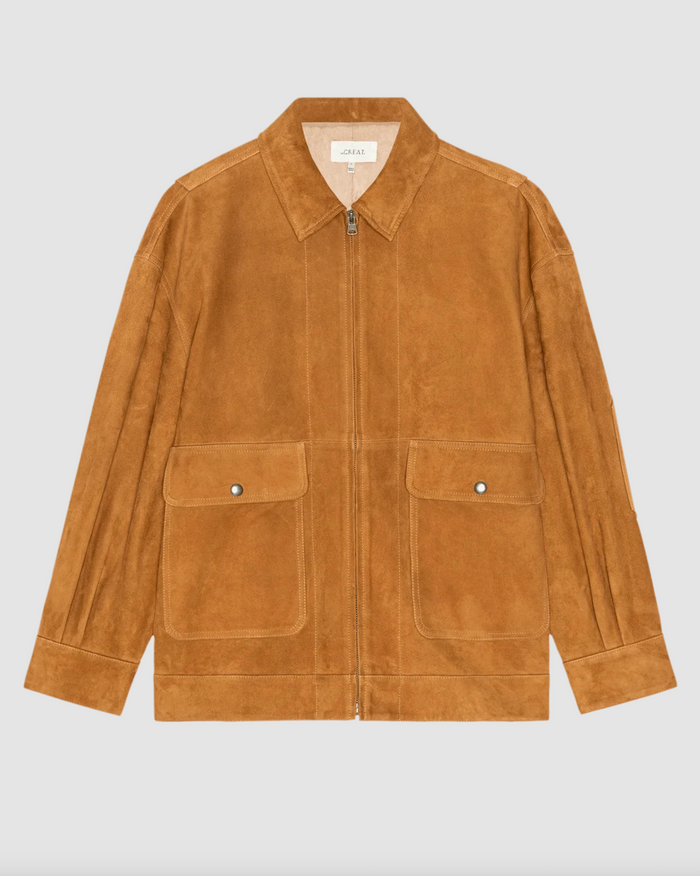 The Suede Folsom Jacket, Cognac