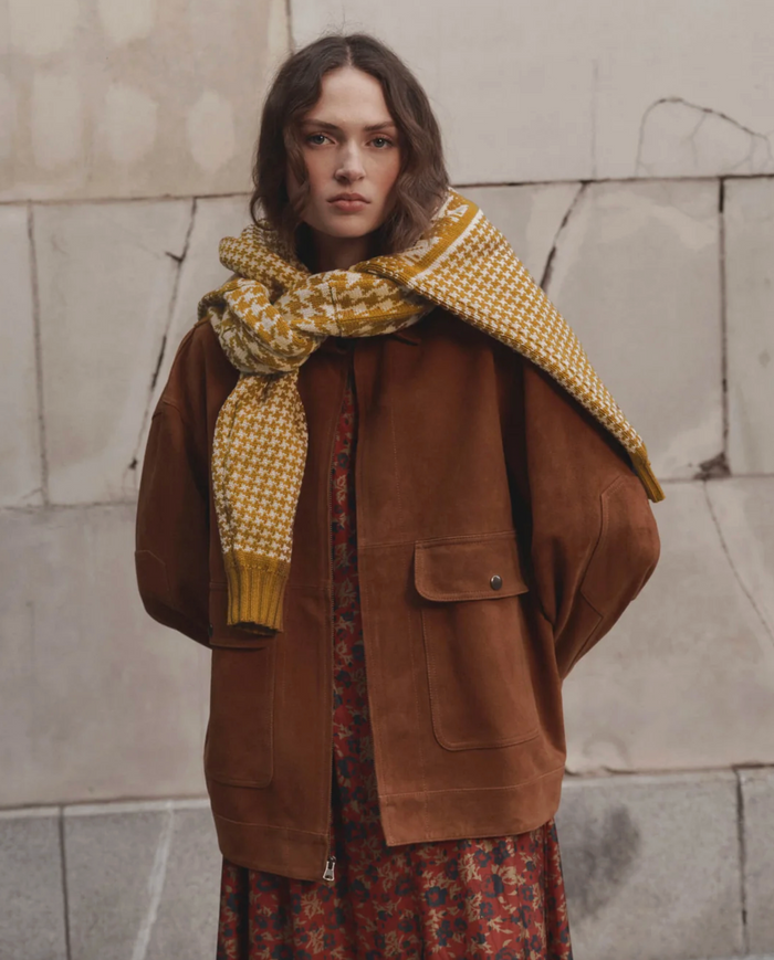 The Suede Folsom Jacket, Cognac