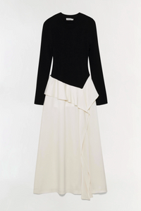 Ornella Midi Dress, Black Multi