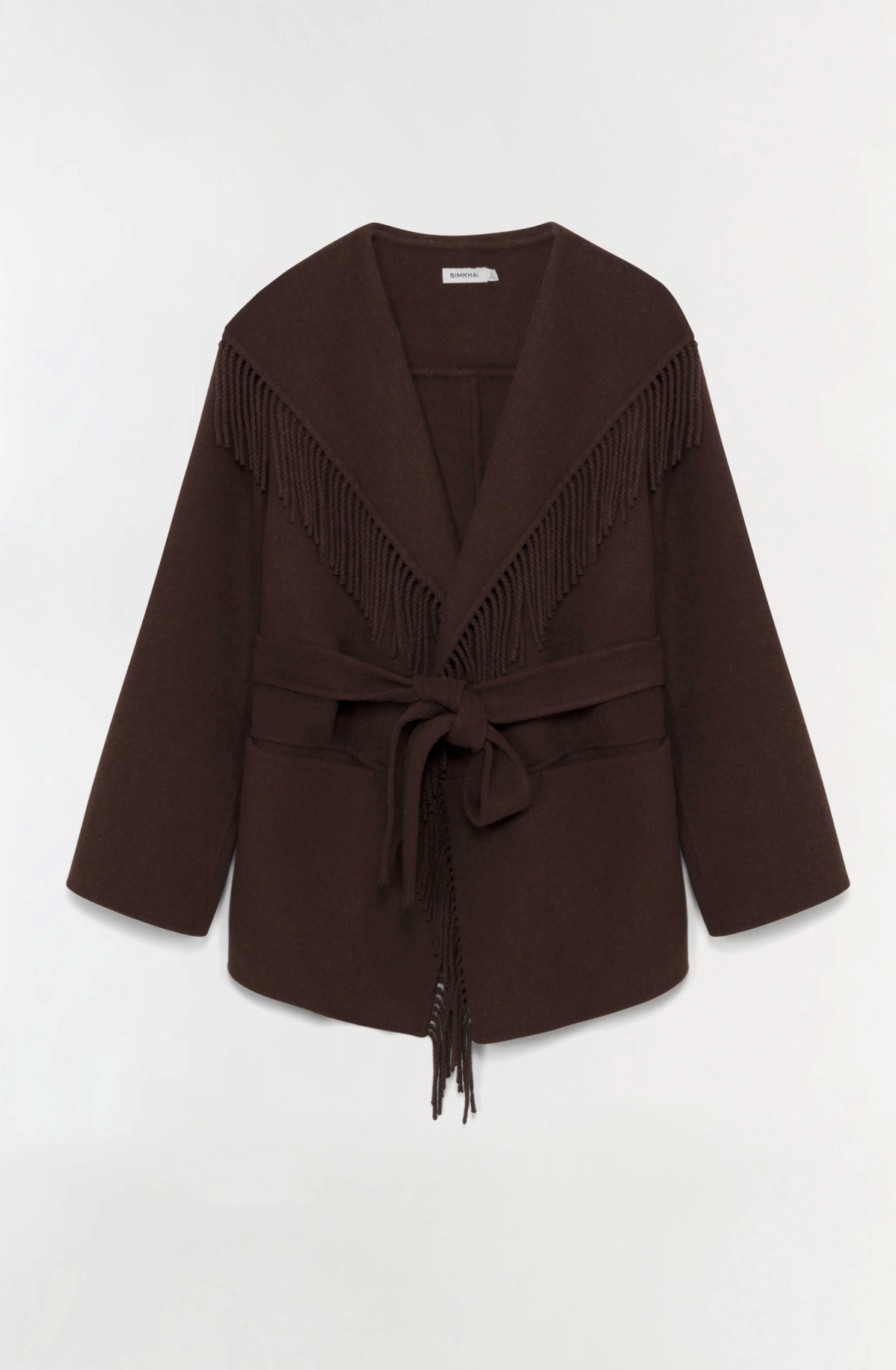 Rowen Fringe Jacket, Chocolate