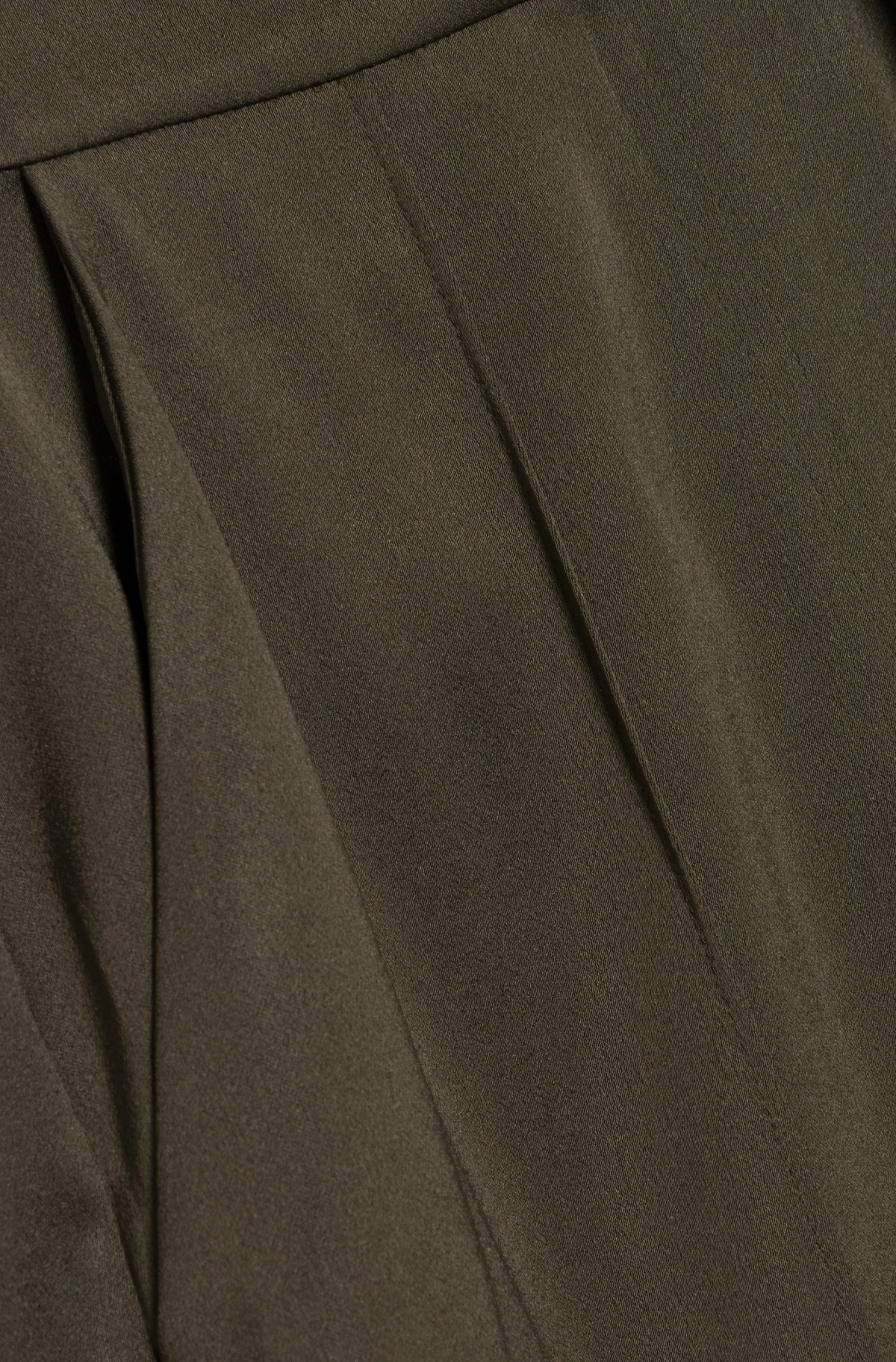 Kyra Wide Leg Pant, Dark Olive