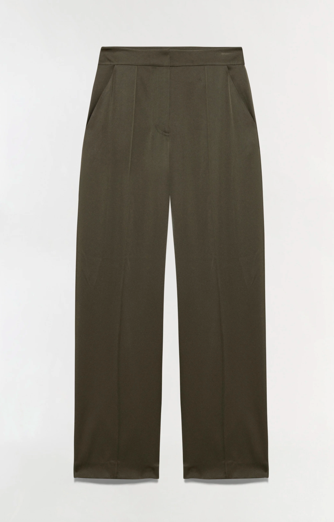 Kyra Wide Leg Pant, Dark Olive