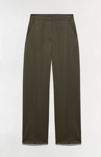 Kyra Wide Leg Pant, Dark Olive