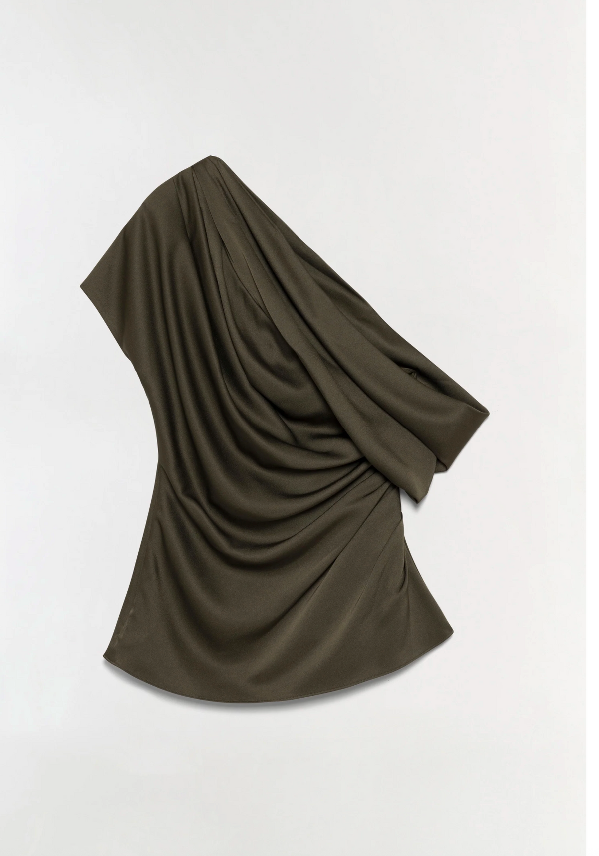 Phoebe Draped Top, Dark Olive