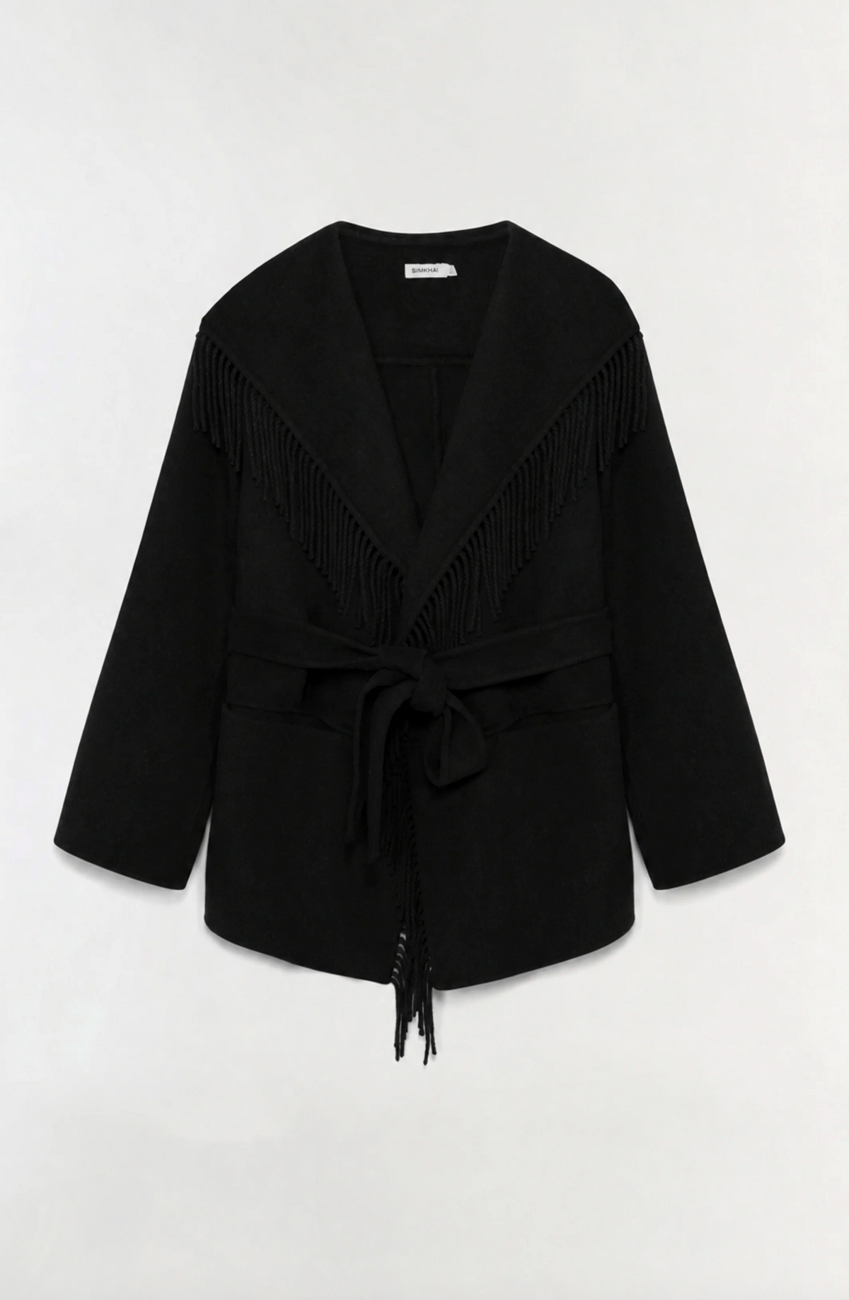 Rowen Fringe Jacket, Black