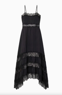 Coco Sleeveless Silk Dress, Noir