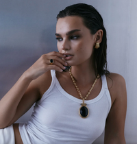 The Sundown Statement Studs, Gold