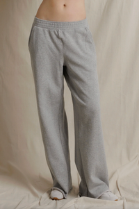 Leni French Terry Pull On Pant, Heather Grey