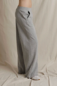 Leni French Terry Pull On Pant, Heather Grey