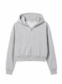 Sean French Terry Long Sleeve Zip Up, Heather Grey