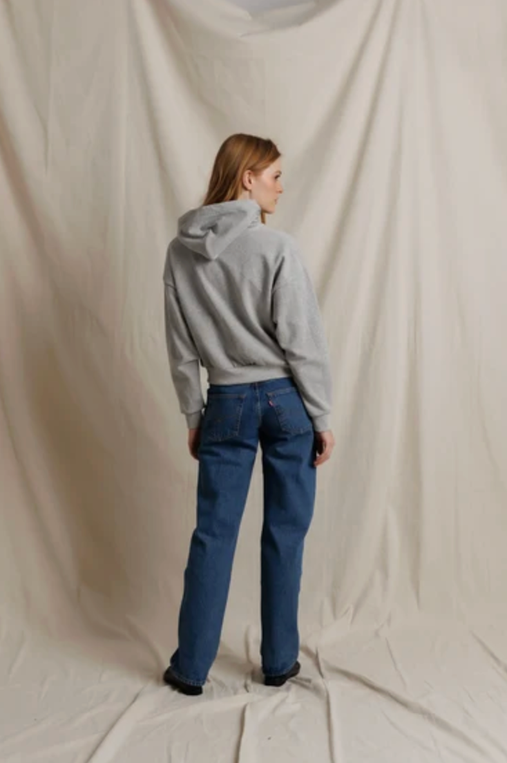 Sean French Terry Long Sleeve Zip Up, Heather Grey