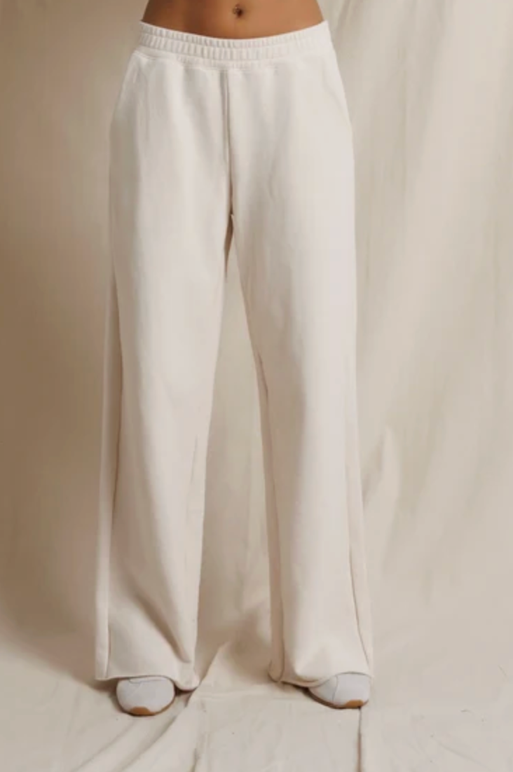 Leni French Terry Pull On Pant, Sugar