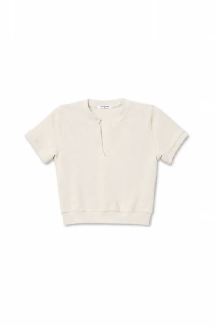 Cleo French Terry Short Sleeve, Sugar