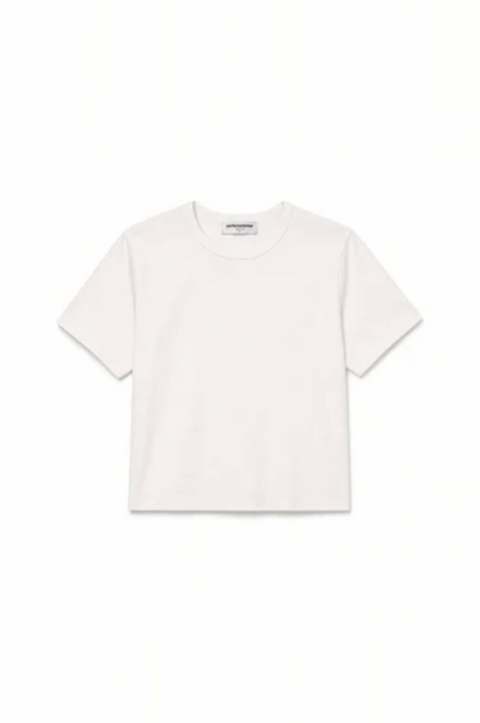 Sage 90s Jersey Cropped Crewneck Tee, Whitecap Grey