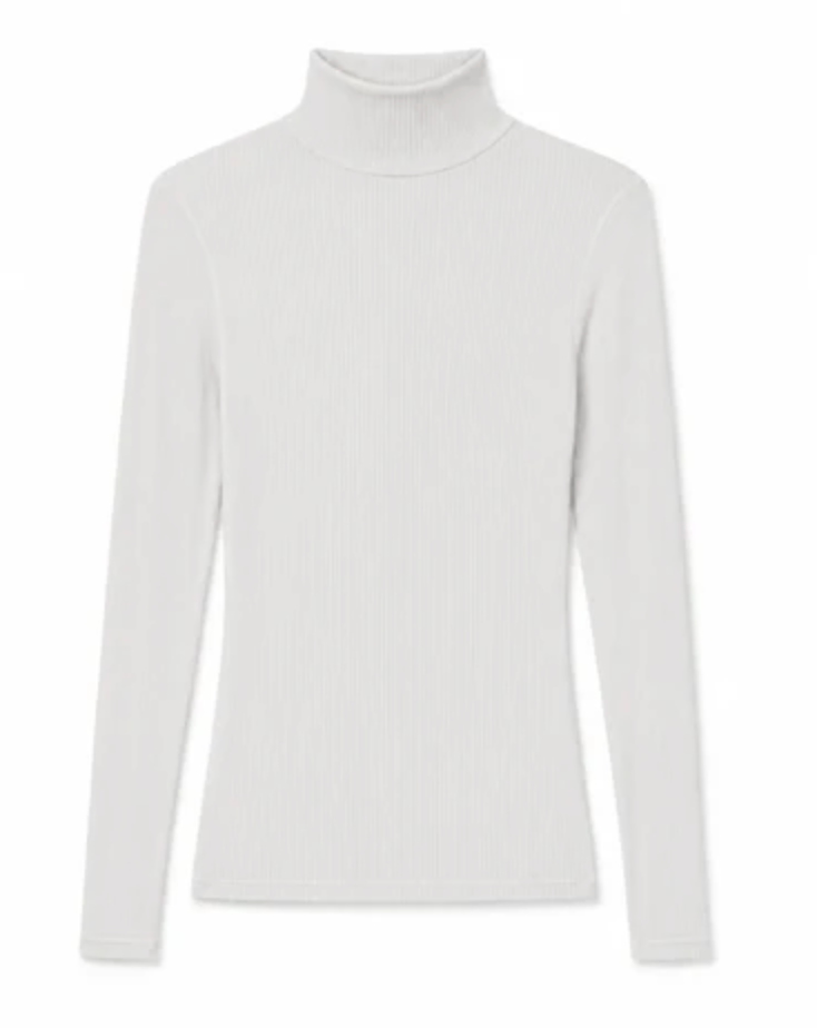Tati Micro Modal Rib Turtle Neck, Natural