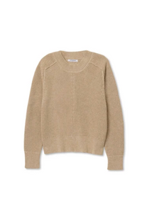 Alexa Cotton Cashmere Pullover, Ochre