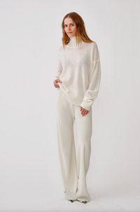 Naomi Bias Cut Pull On Pant, Gardenia
