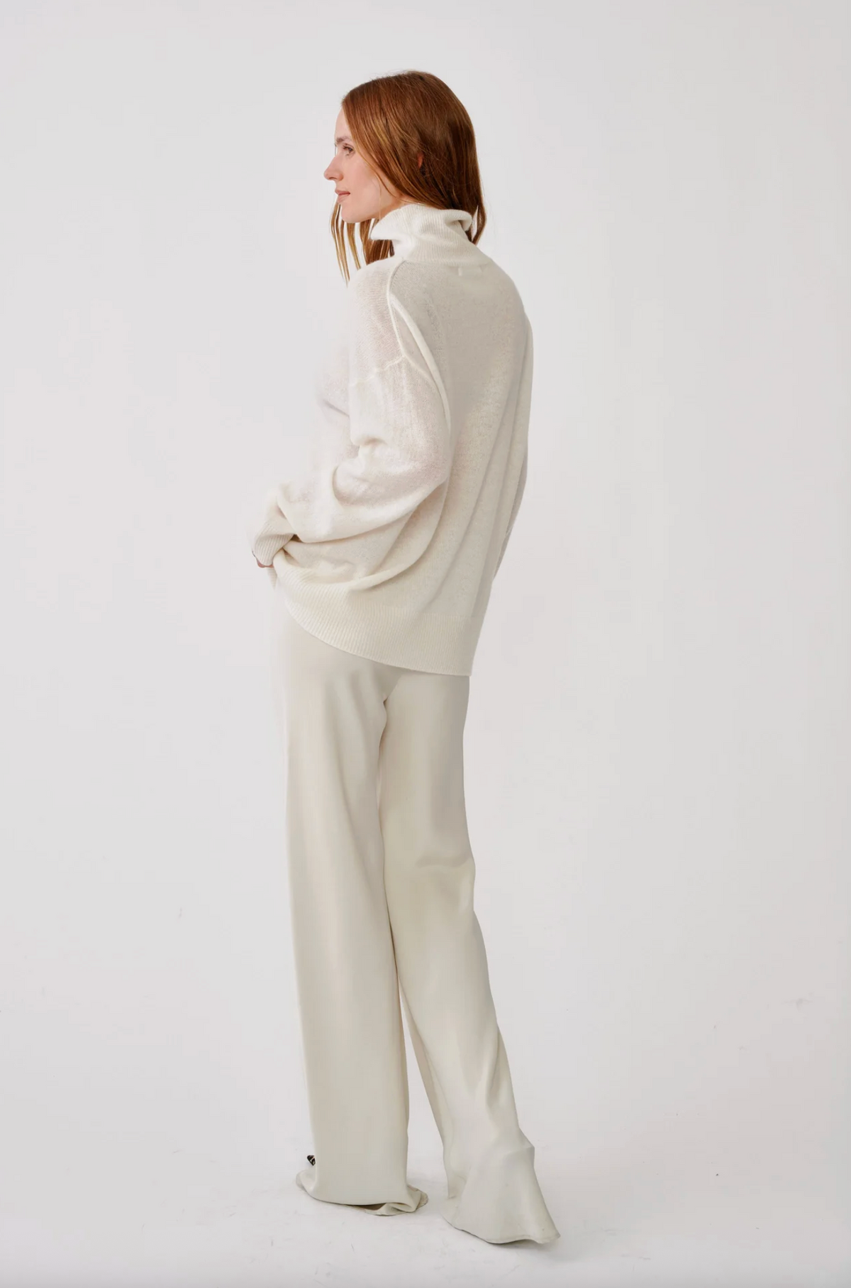 Naomi Bias Cut Pull On Pant, Gardenia