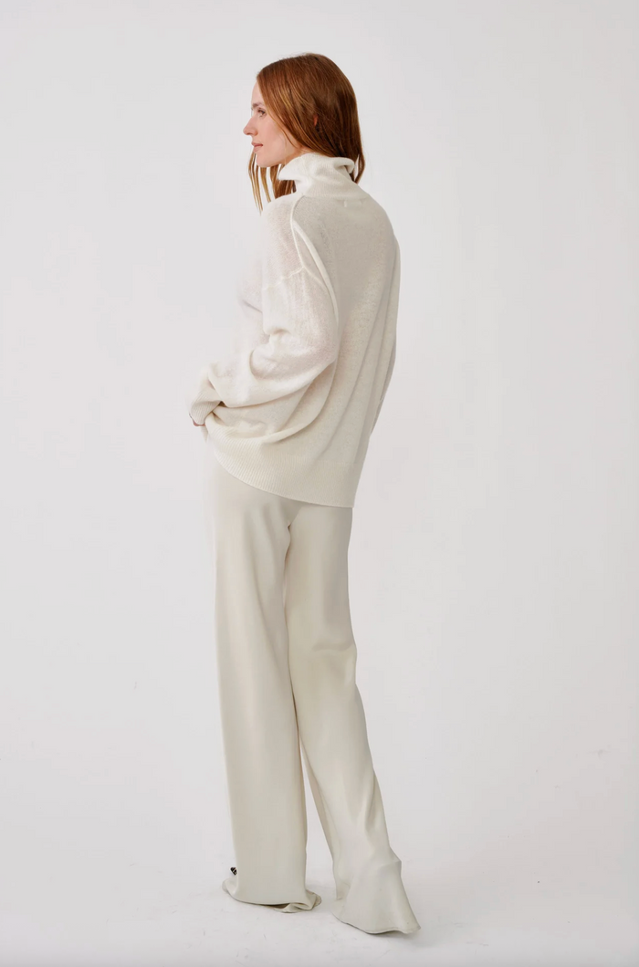 Naomi Bias Cut Pull On Pant, Gardenia