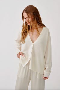 Samson Relaxed Saddle Raglan Cardigan, Gardenia