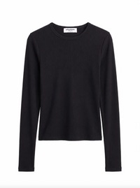 Ivanna Micro Modal Rib Long Sleeve, True Black