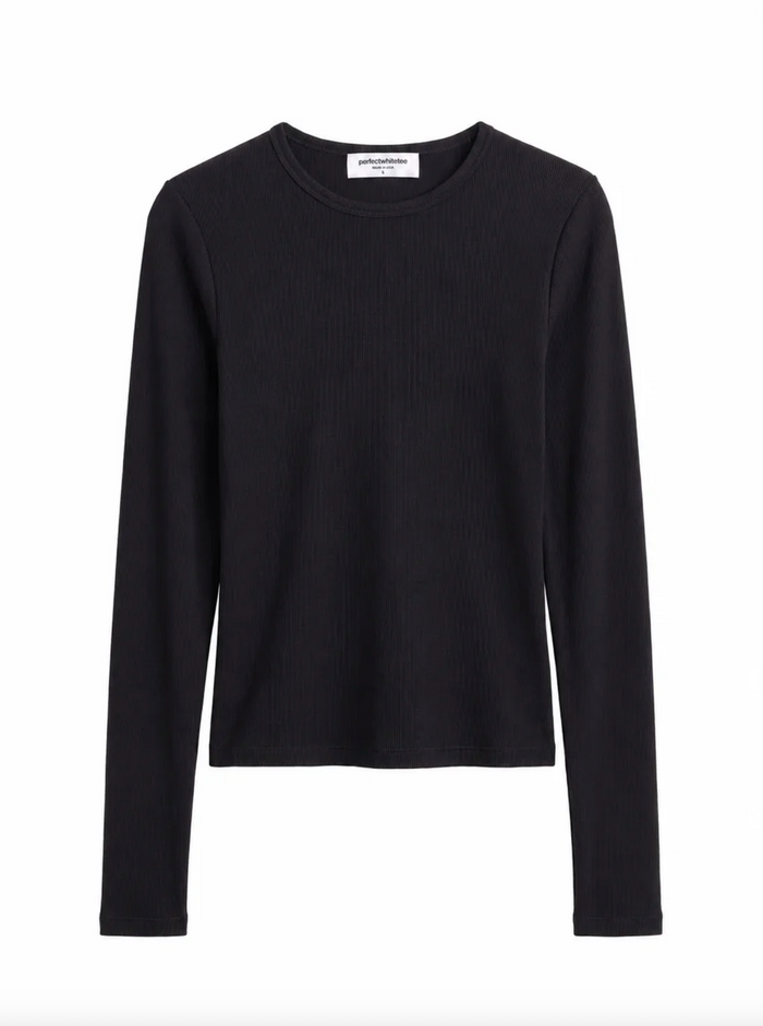 Ivanna Micro Modal Rib Long Sleeve, True Black