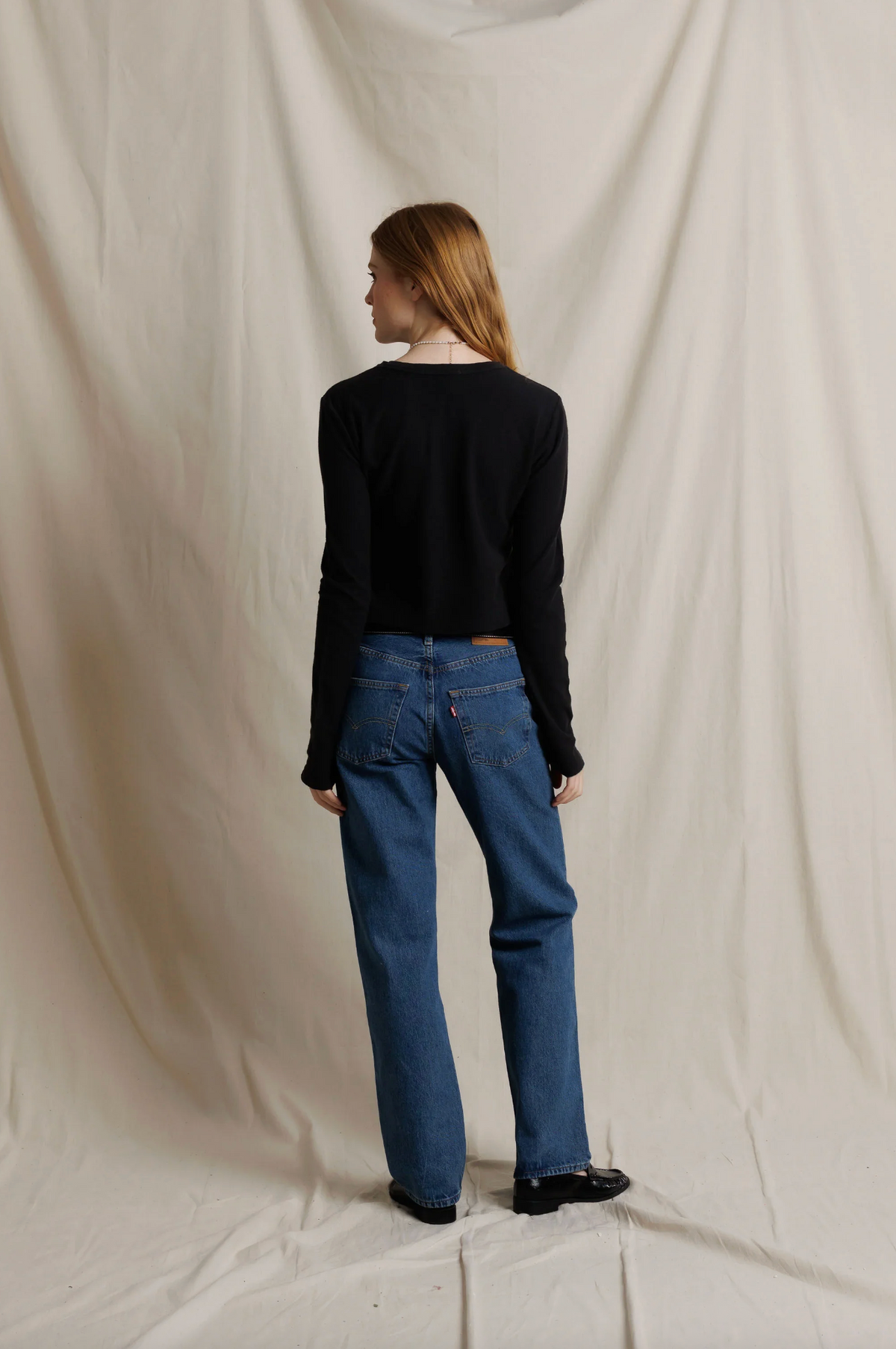 Ivanna Micro Modal Rib Long Sleeve, True Black