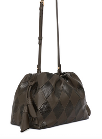 Cloud 91 Medium Clutch, Dark Olive