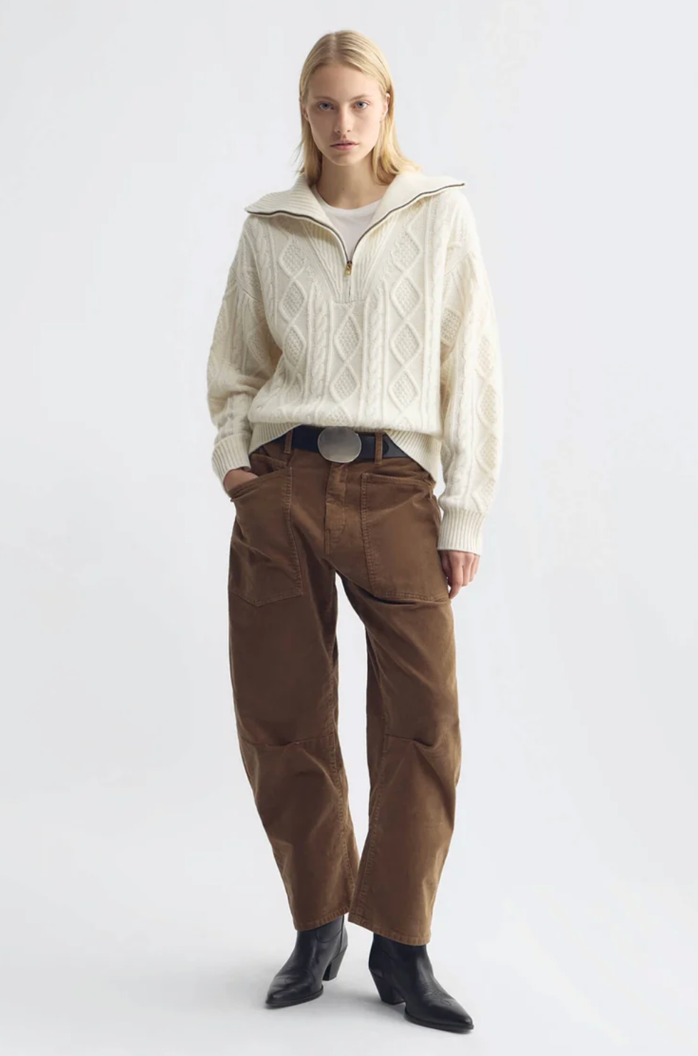 Jori Cashmere Sweater, Ivory
