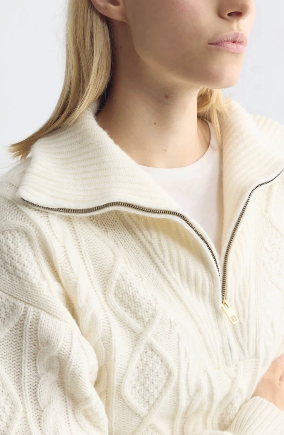 Jori Cashmere Sweater, Ivory