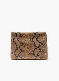 Jerry Clutch, Taupe Snakeskin