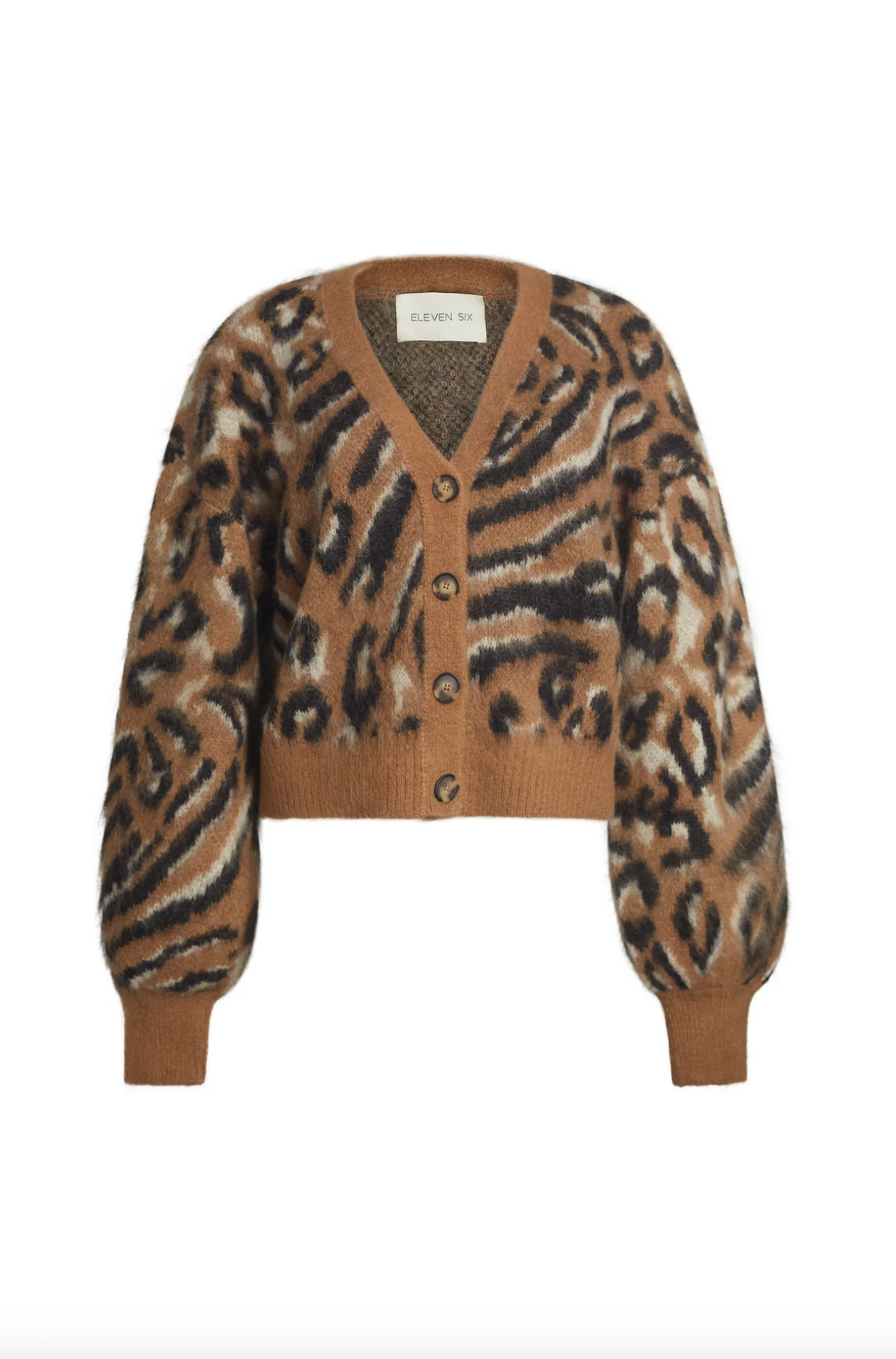 Aviana Cardi, Camel/Black/Ivory Combo
