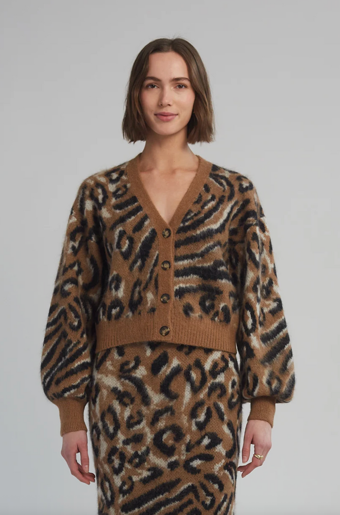Aviana Cardi, Camel/Black/Ivory Combo
