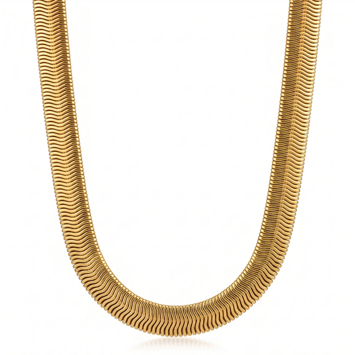 Rima Snake Chain Necklace, Gold