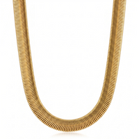 Rima Snake Chain Necklace, Gold