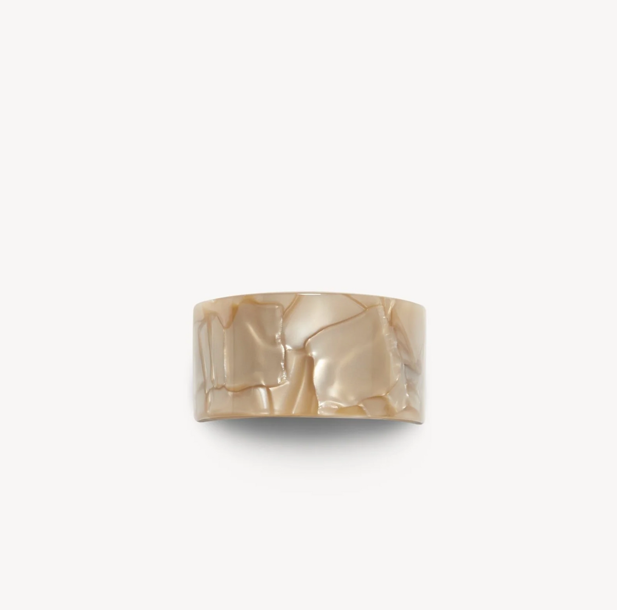 French Pony Barrette, Sand Shell