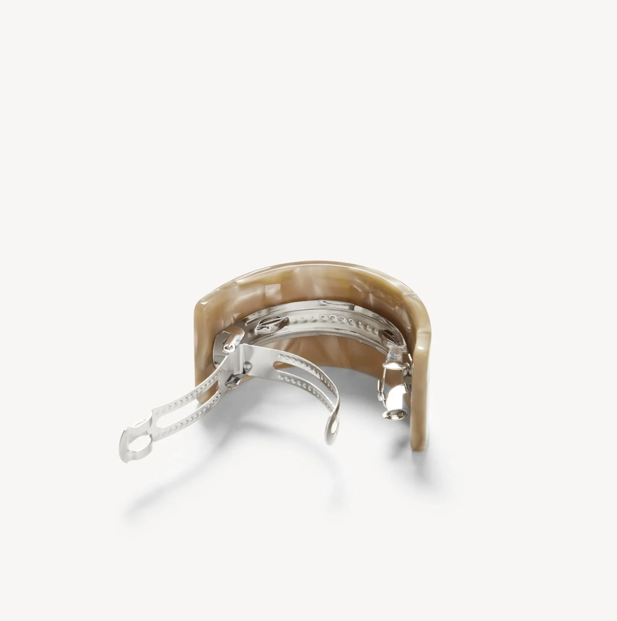 French Pony Barrette, Sand Shell