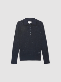 Chloe Lace Sweater, Night Sky