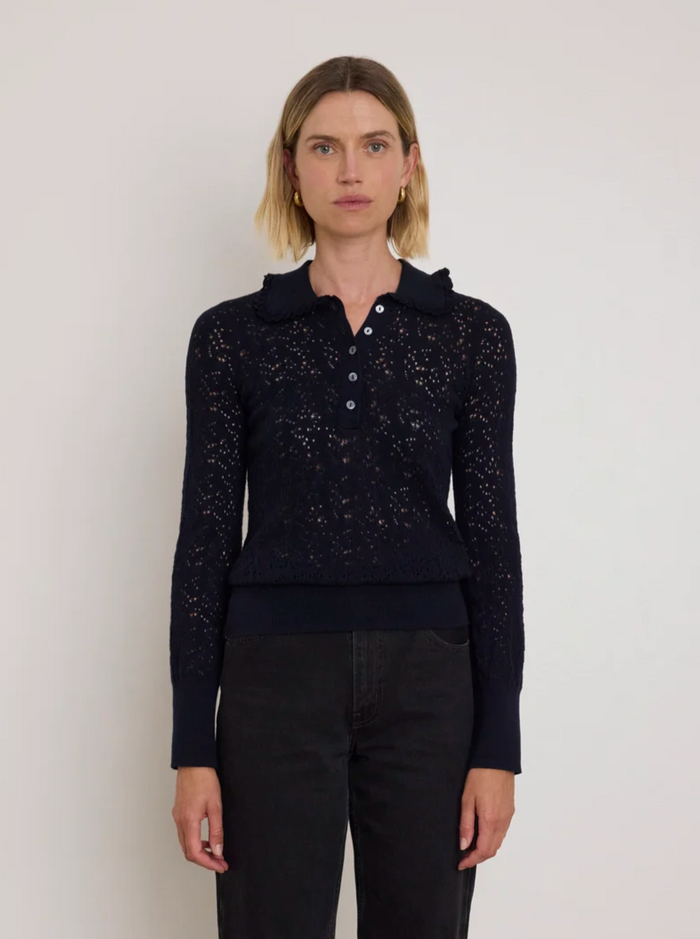 Chloe Lace Sweater, Night Sky