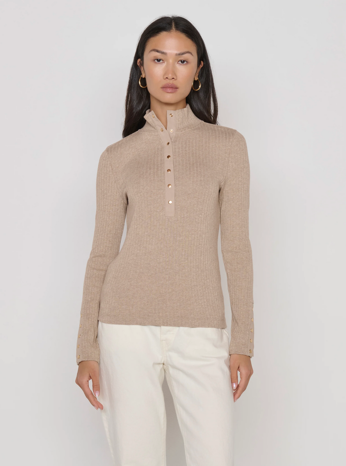 Shelia Top, Heather Oatmeal