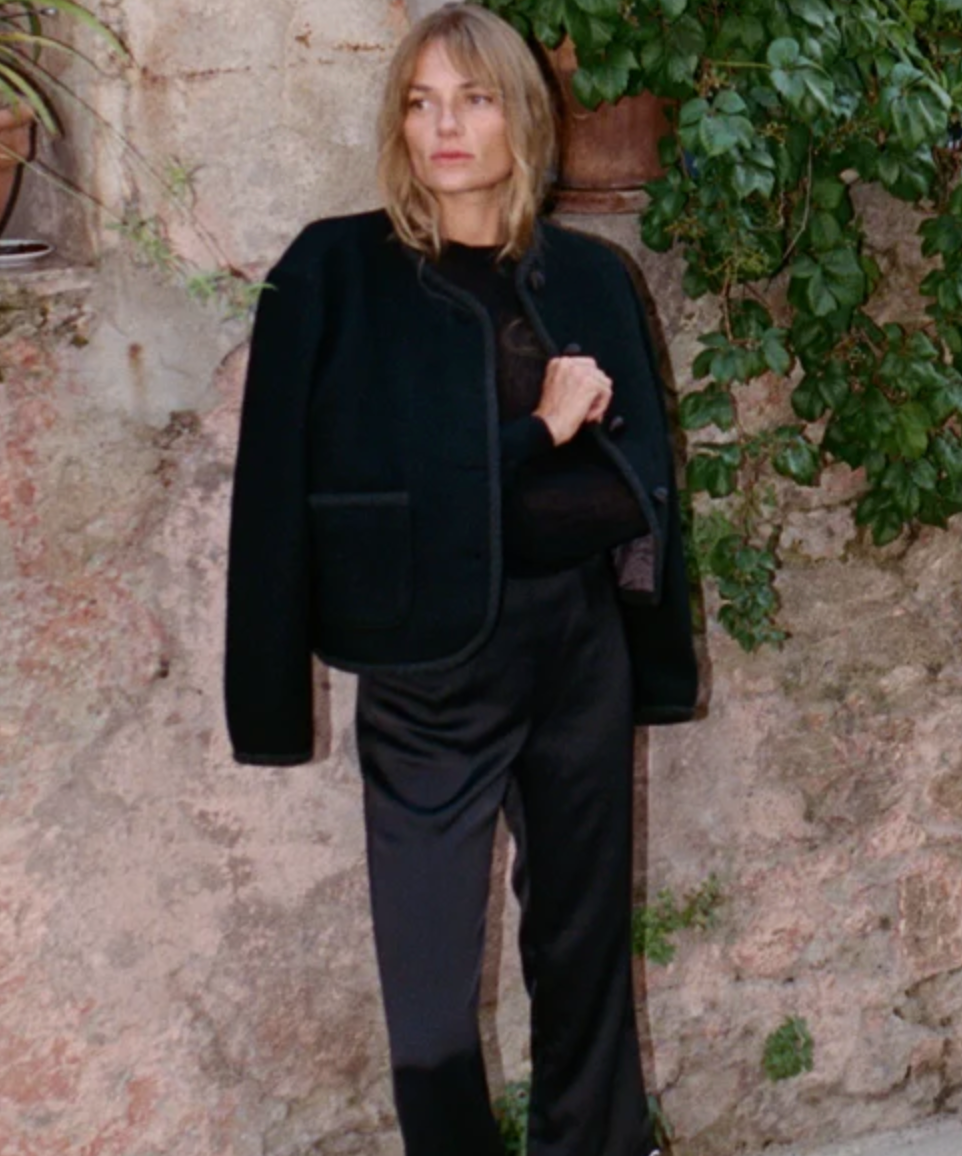 Simona Coat, Black