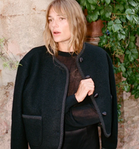 Simona Coat, Black