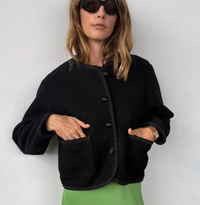 Simona Coat, Black