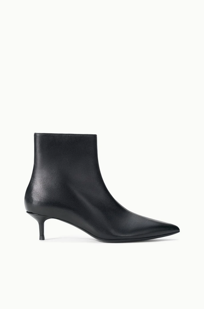 Sebastian Ankle Kitten Boot, Black