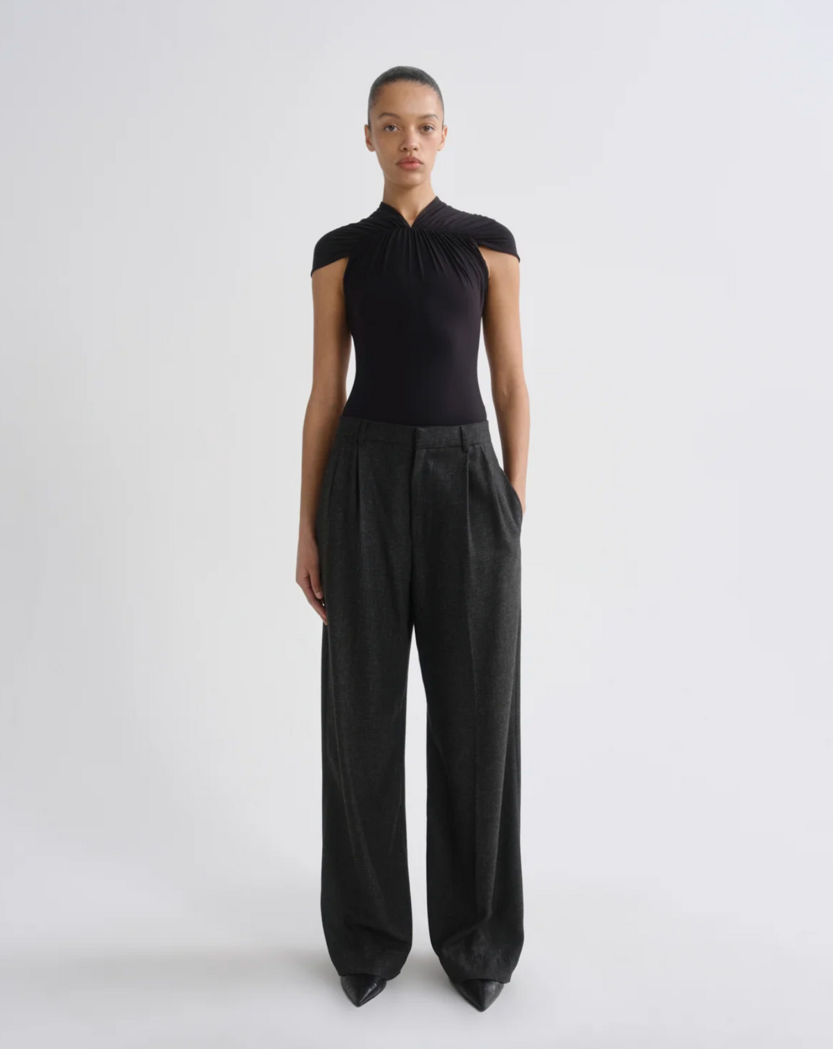 Sathia Trouser, Charcoal Heather